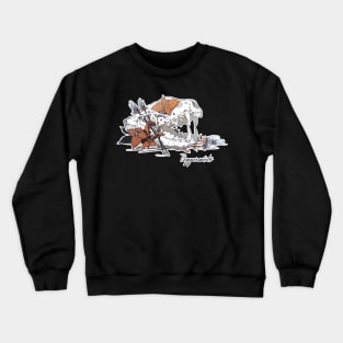 MorbidiTea - Peppermint with Skunk Skull Crewneck Sweatshirt